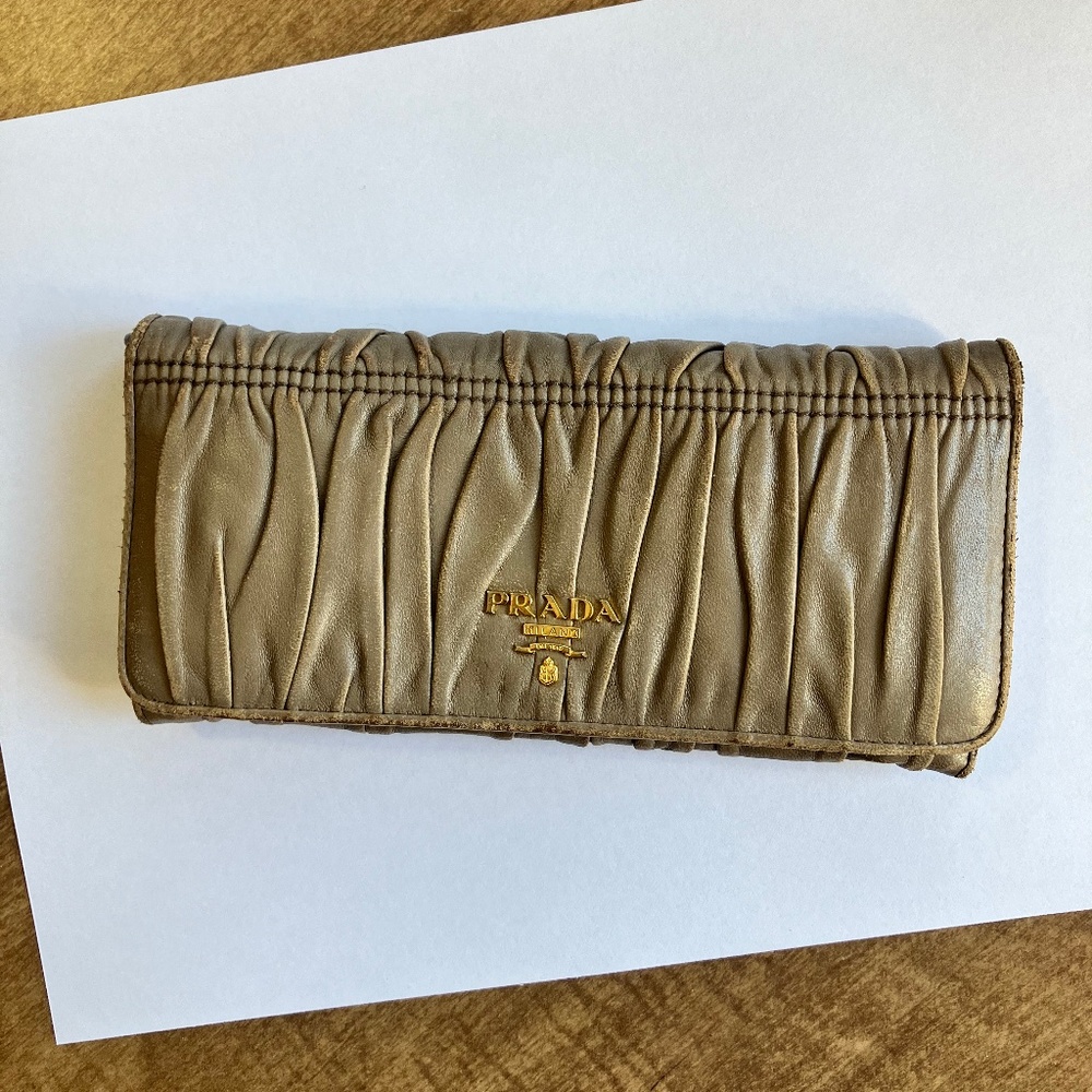 Prada Nappa Gaufre long wallet leather